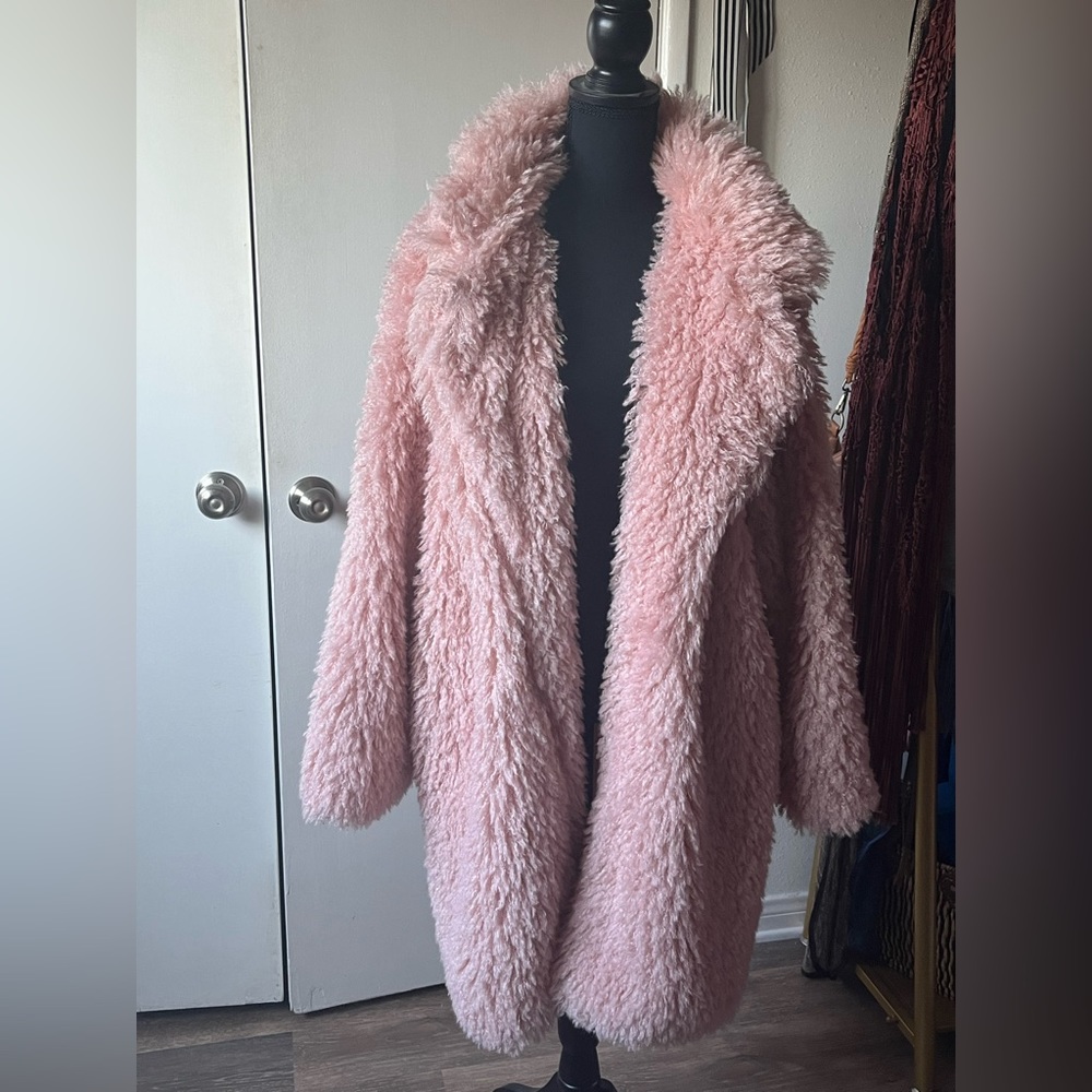 2021 Wild Fable Blush Fur Sherpa Jacket